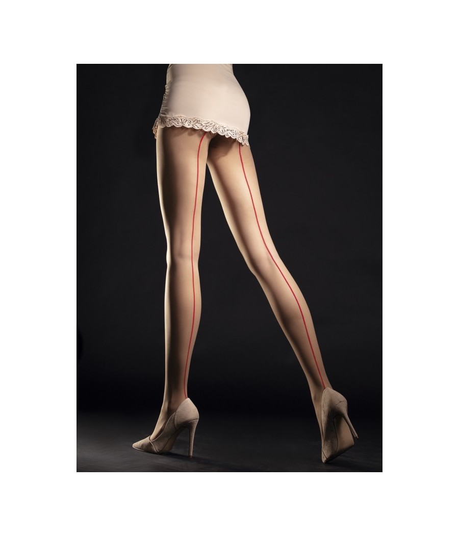 Unique Collants 20 DEN - Nude et Rouge