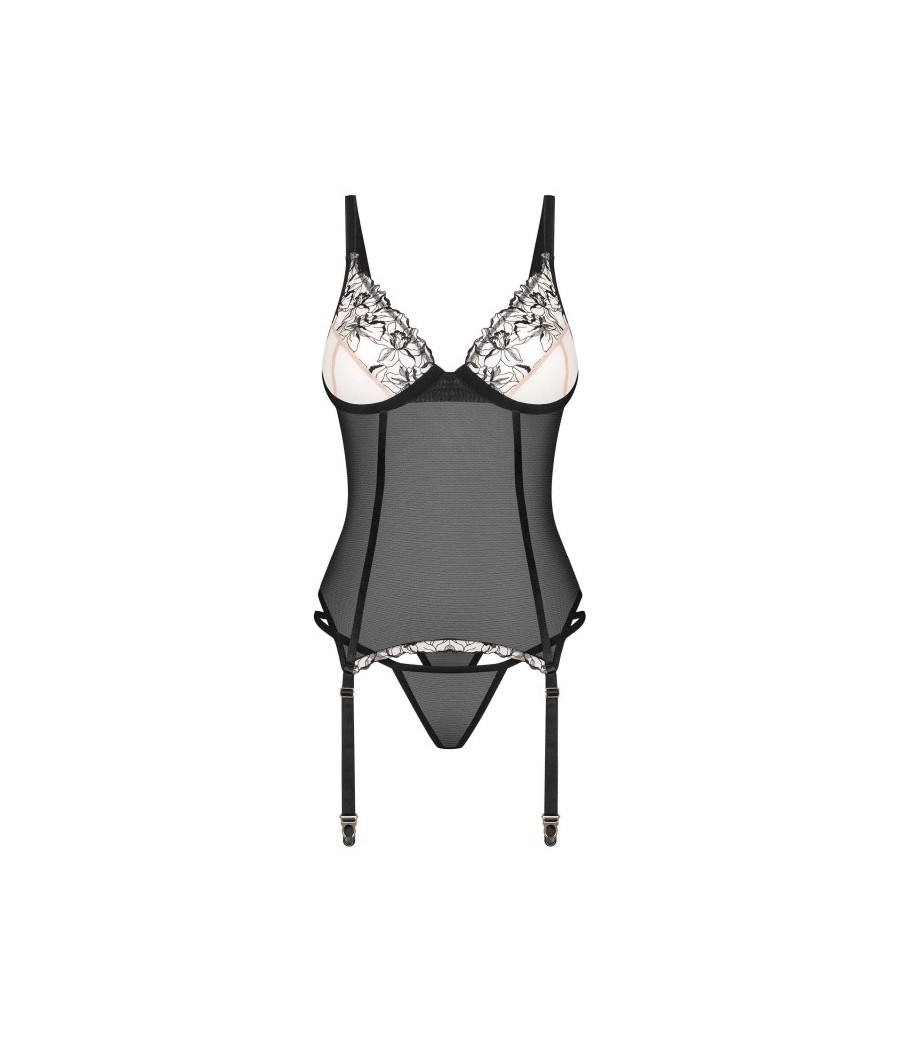 Vila blanes corset et string - Noirs
