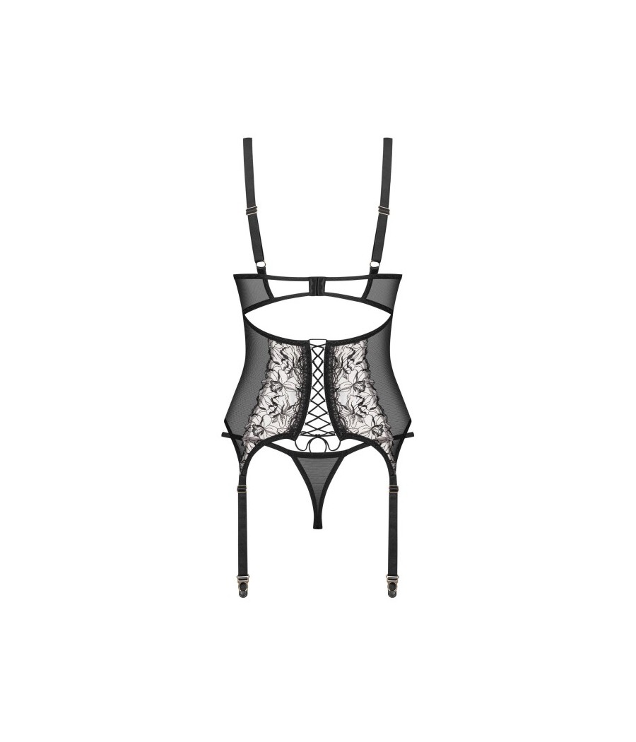 Vila blanes corset et string - Noirs