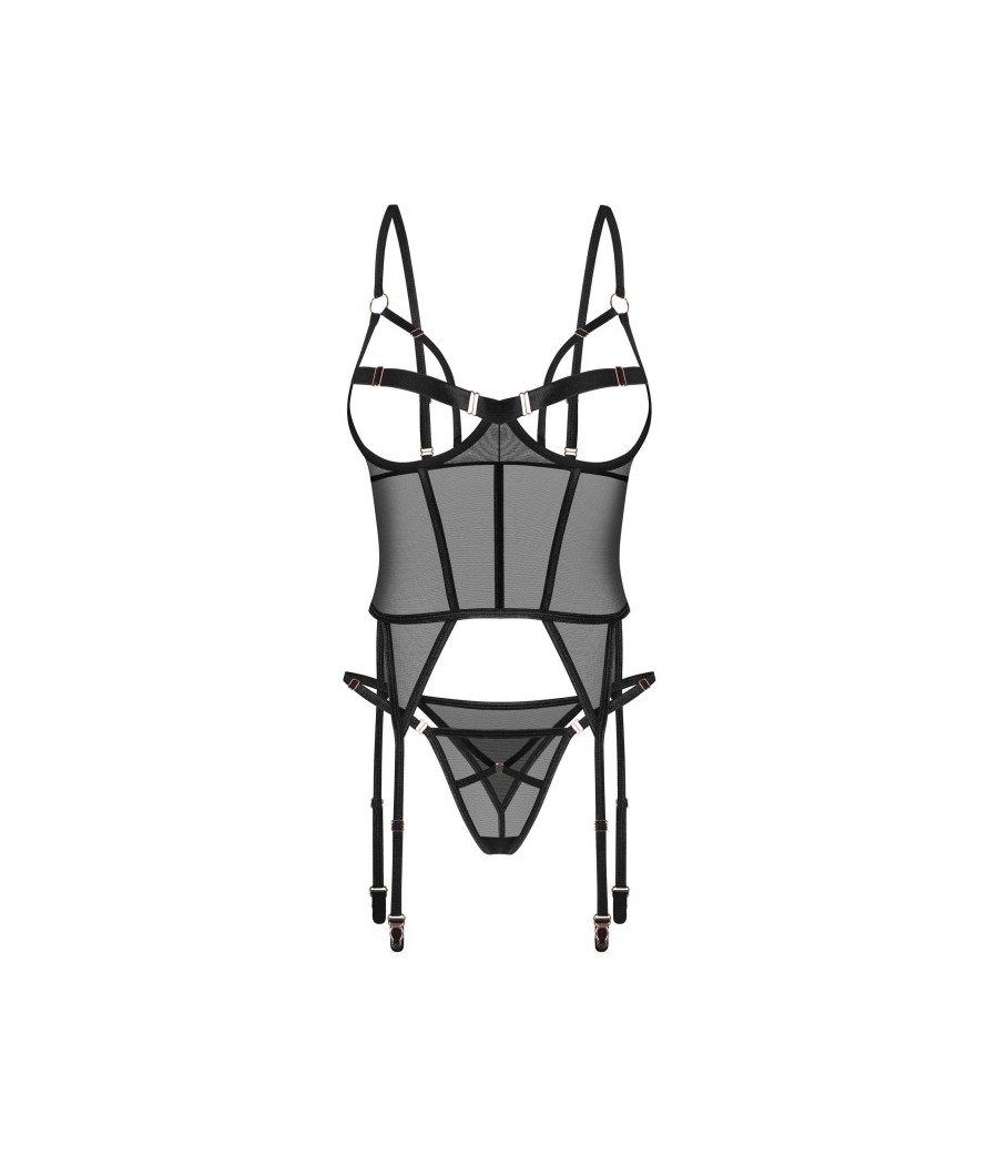 Euridia corset et string - Noirs