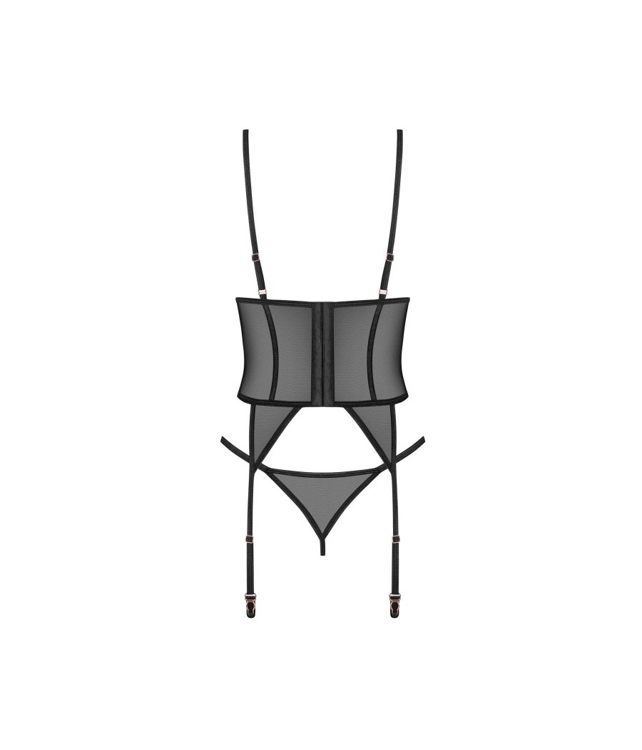 Euridia corset et string - Noirs