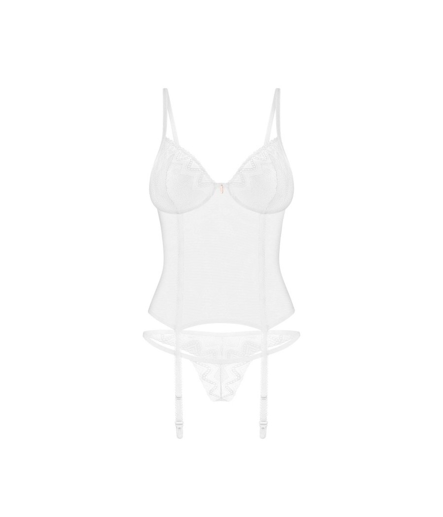 Alissium corset et string - Blancs