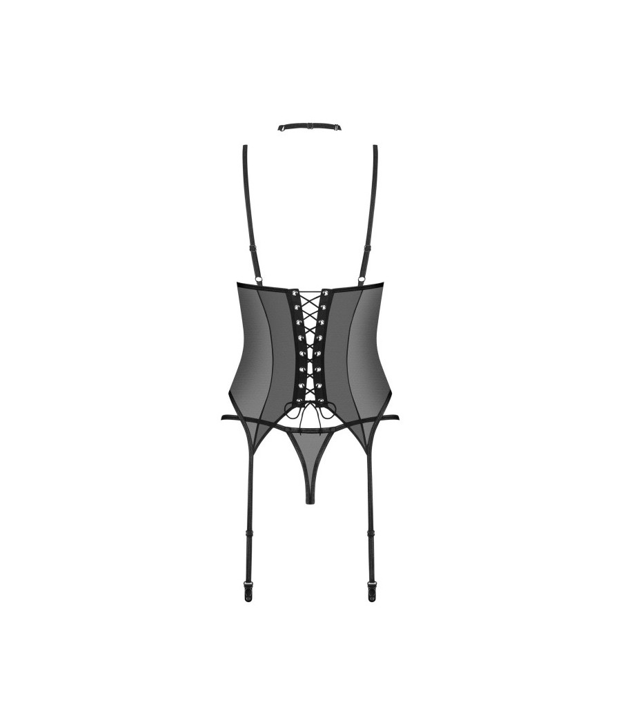 Donarella corset et string - Noir NP