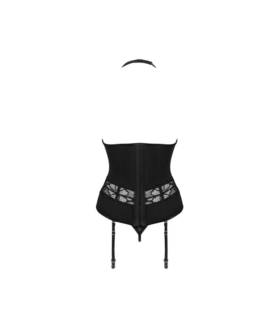 Serafia guêpière et string - Noir