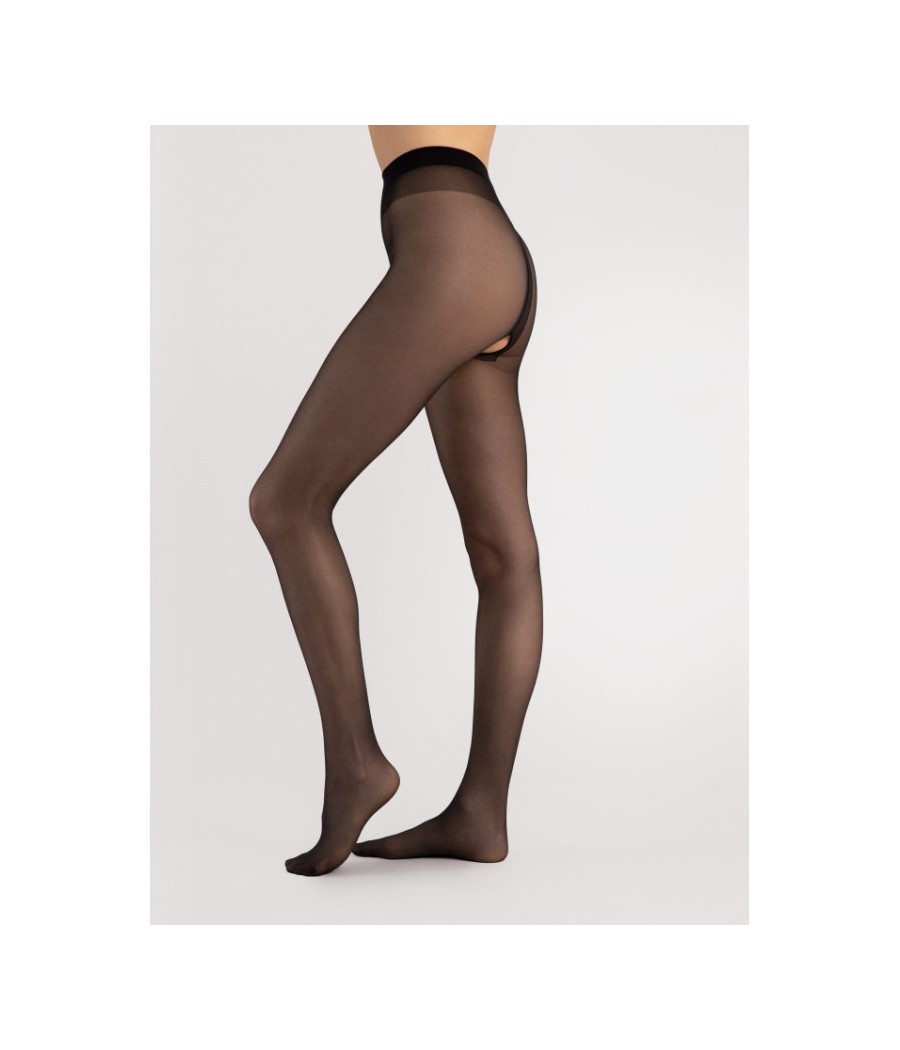 Ouvert Collants 20 DEN - Noir