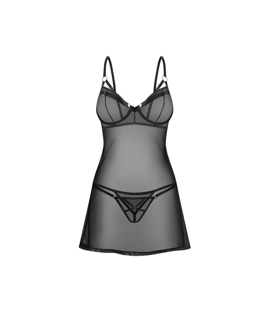 Euridia Nuisette et string - Noirs