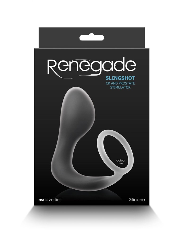 Plug prostatique avec cockring Renegade Slingshot