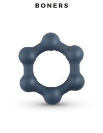 Cockring Hexagonal avec billes en acier - Boners