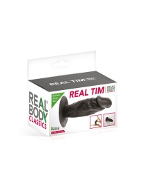 Plug anal réaliste noir 11 cm - Real Tim