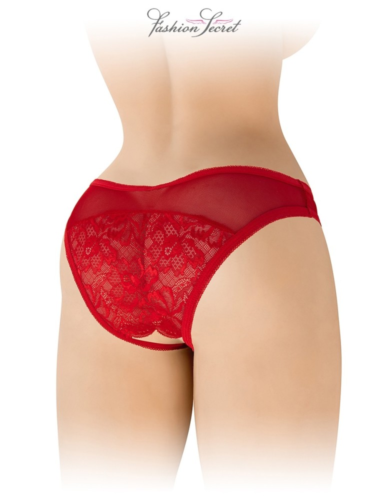 Tanga rouge ouvert Ava - Fashion Secret