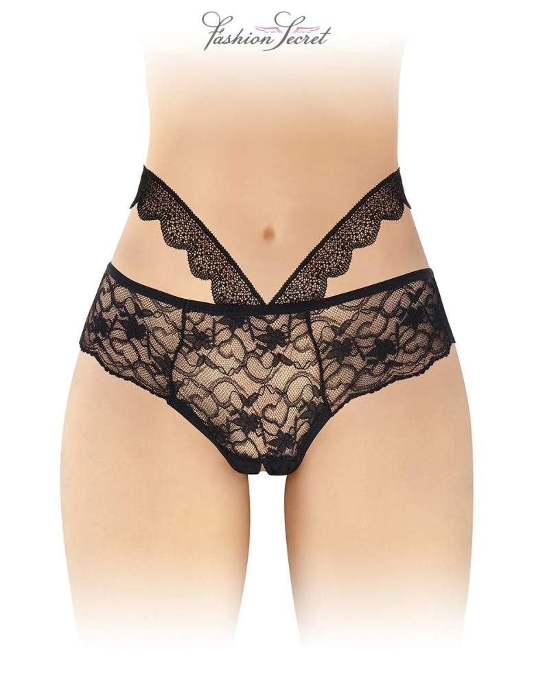 Culotte ouverte noire Marie - Fashion Secret