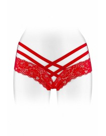 Tanga ouvert Anne - rouge