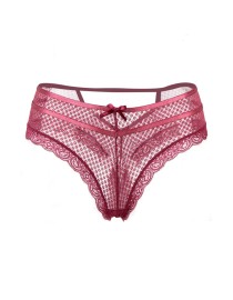 Tanga bordeaux dentelle - Paris Hollywood