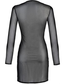 Robe tulle noir V-10639 - Axami