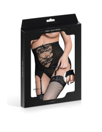 Serre-taille jarretelles avec string