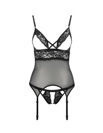 Guêpière seins nus Diabolina - Passion