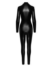 Combinaison intégrale Caged avec anneaux F319 wetlook
