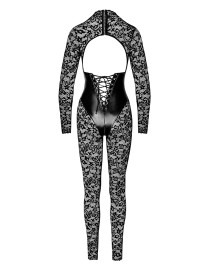 Combinaison corset Enigma F299 dentelle et wetlook