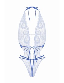 Body string ouvert Renee bleu - Christine
