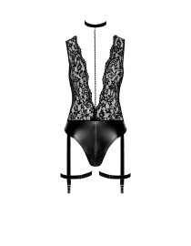 Body jarretelles Libido F297 wetlook et dentelle