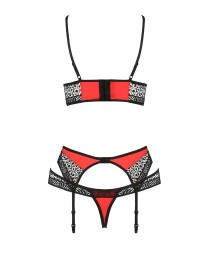 Ensemble à jarretelles Scarlet rouge - Passion