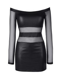 Robe noire V-9309 - Axami