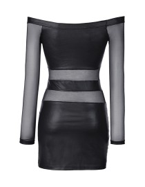 Robe noire V-9309 - Axami