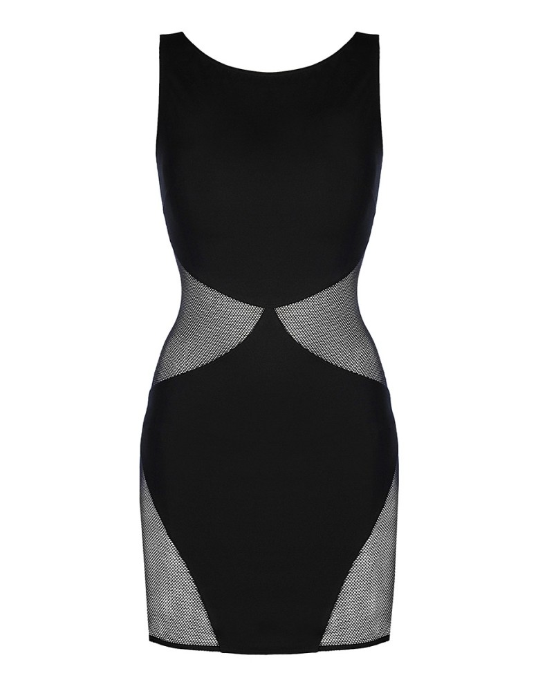 Robe noire V-9279 - Axami