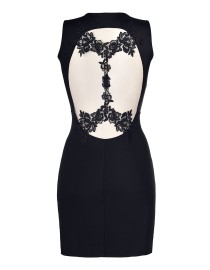 Robe noire V-9209 - Axami