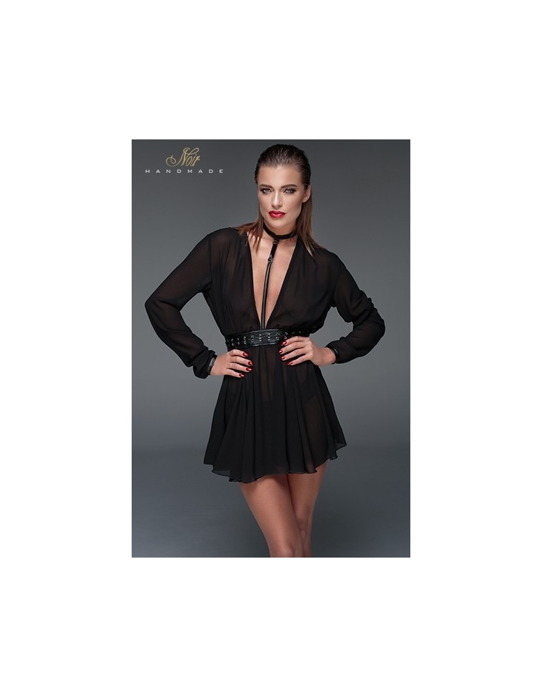 Minirobe choker en mousseline F150