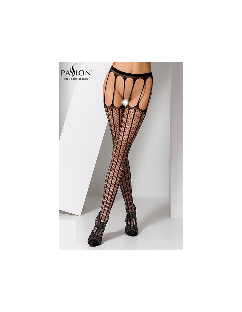 Collants ouverts S004 - Noir