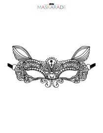 Loup broderie souple Pleine Lune