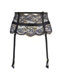 Porte-jarretelles dentelle Noir V-10362 - Axami