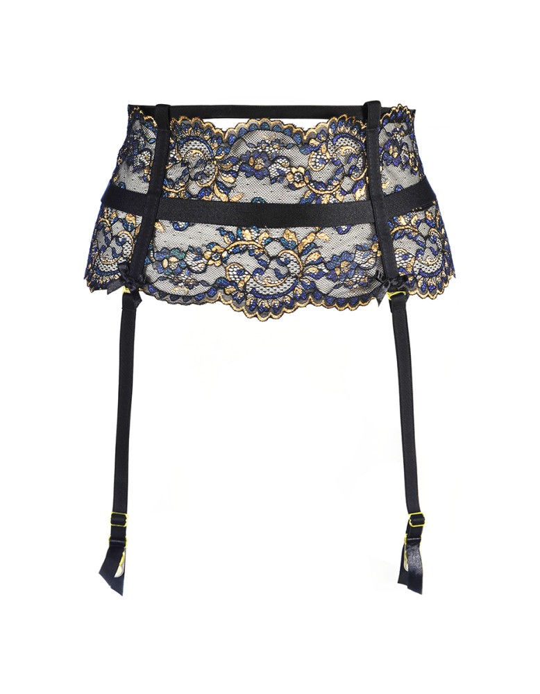 Porte-jarretelles dentelle Noir V-10362 - Axami