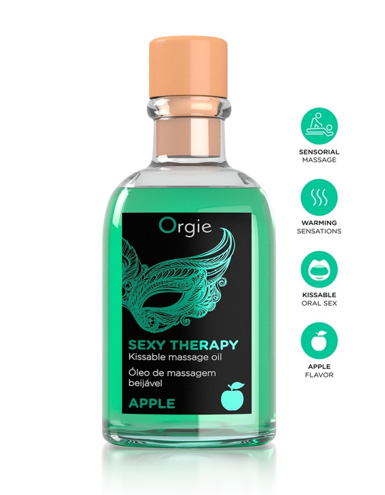 Huile de massage embrassable Sexy Therapy Pomme Huile de massage embrassable Sexy Therapy Pomme