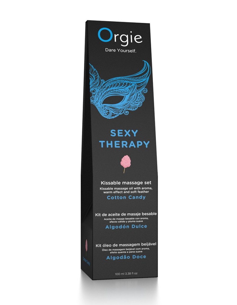 Huile de massage embrassable Sexy Therapy barbe à papa Huile de massage embrassable Sexy Therapy barbe à papa