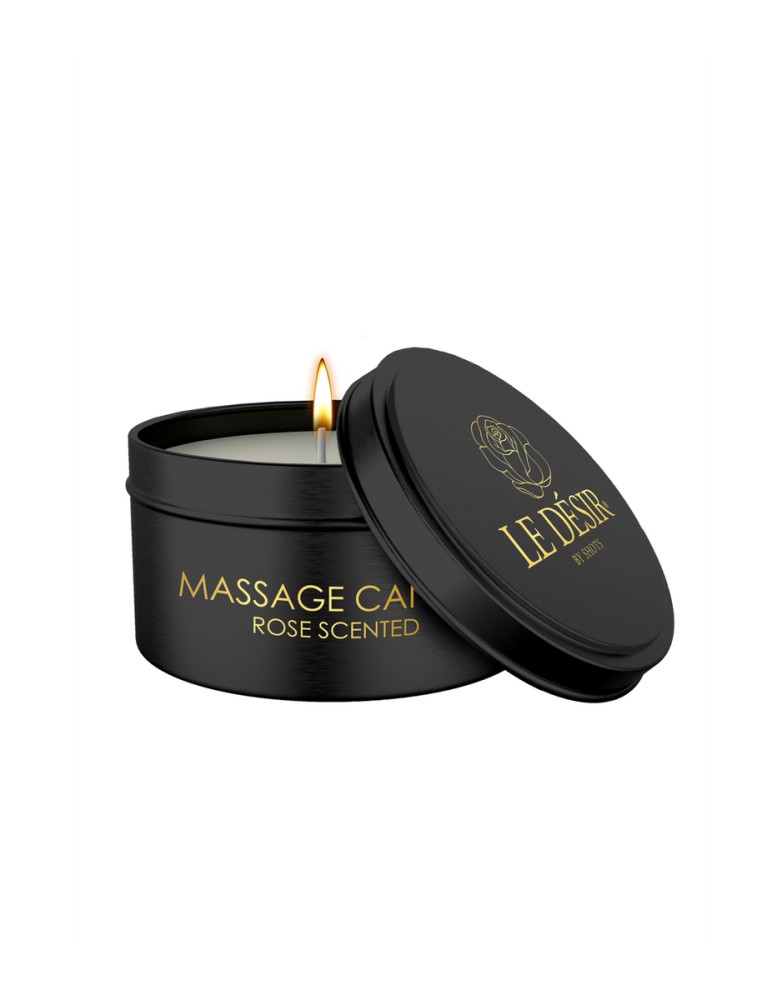 Bougie de massage érotique rose 100g - Le Désir