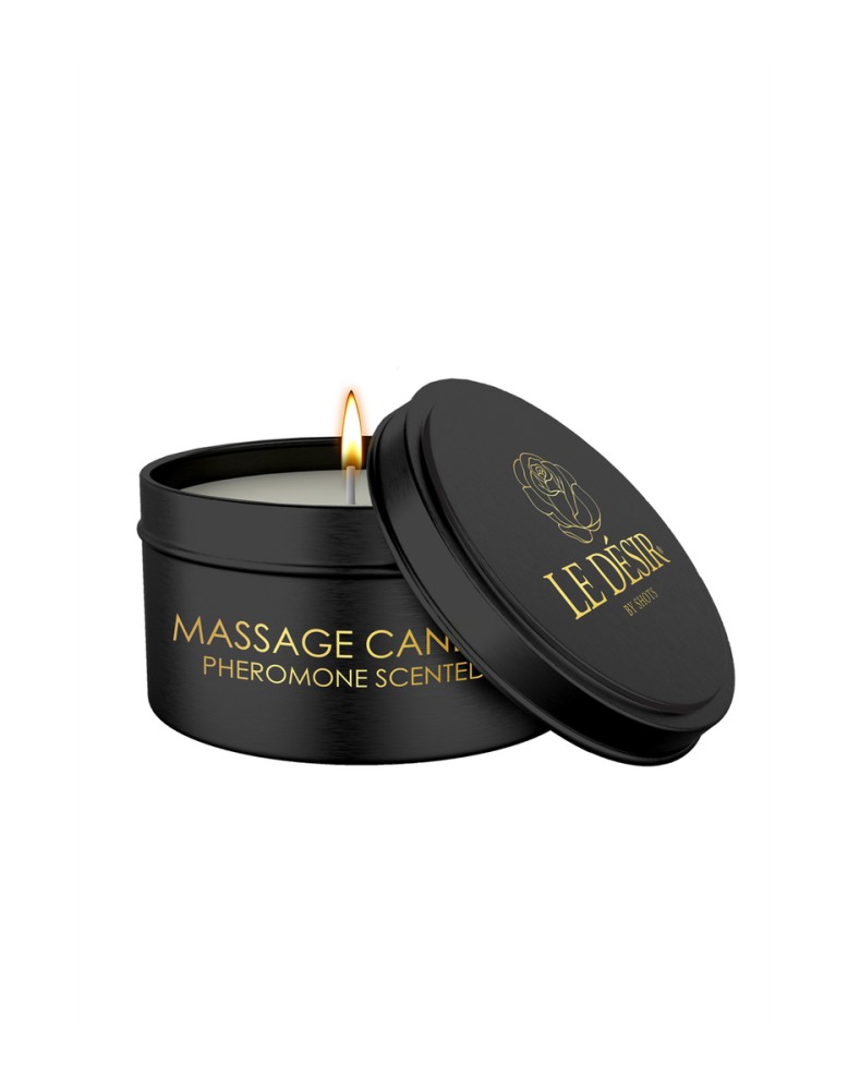 Bougie de massage érotique parfum phéromones 100g - Le Désir