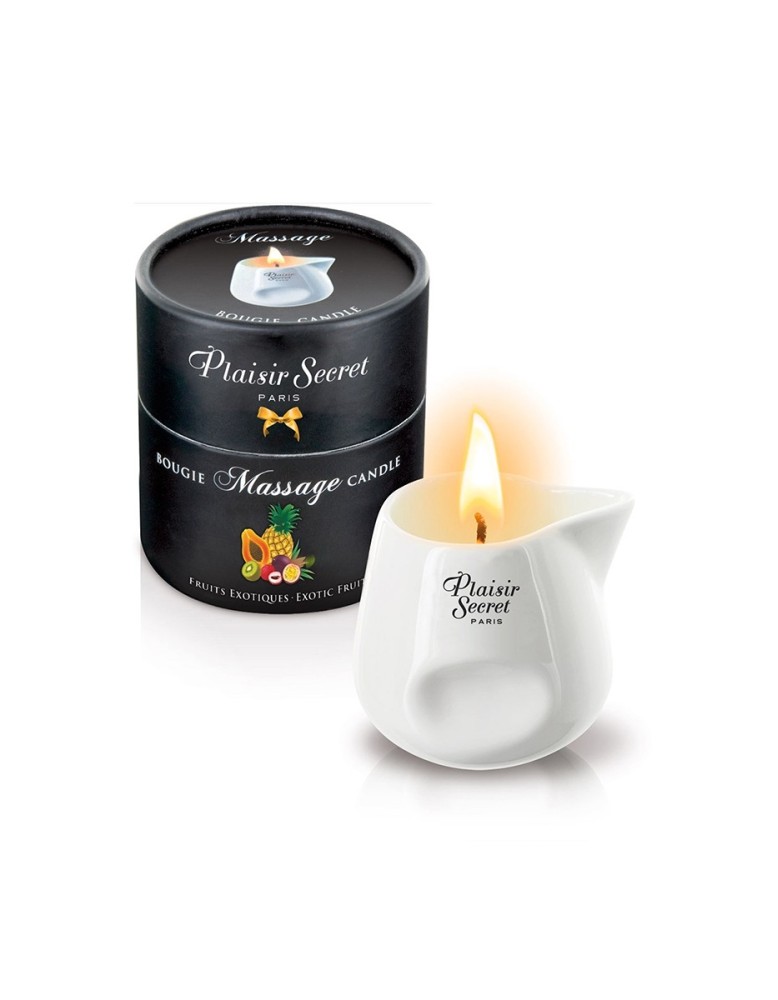 Bougie de massage gourmande fruits exotiques